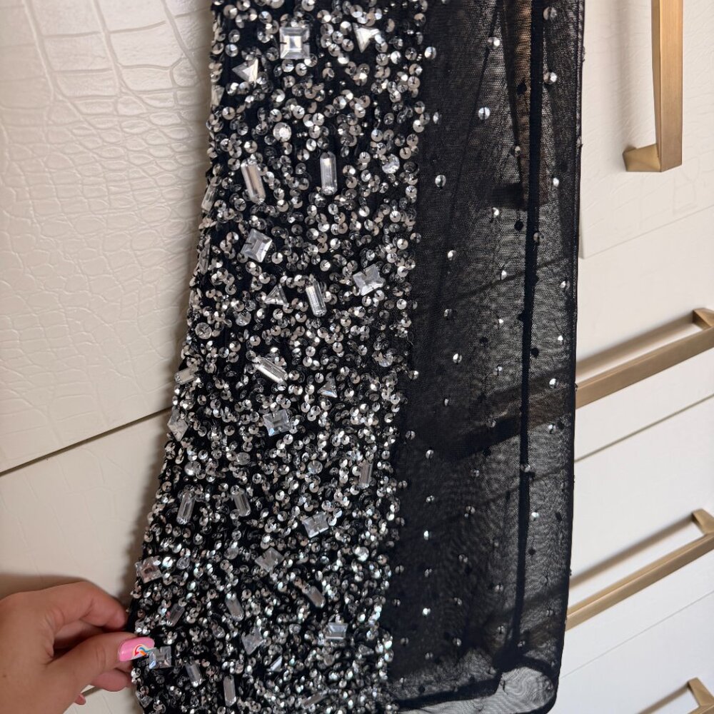 ✨ Carli Bybel x Missguided FULL SET embellished pants / bandeau top / choker✨ - Picture 5 of 7